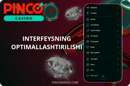 Pinco - Interfeysning optimallashtirilishi