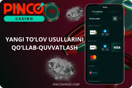 Pinco - Yangi to‘lov usullarini qo‘llab-quvvatlash